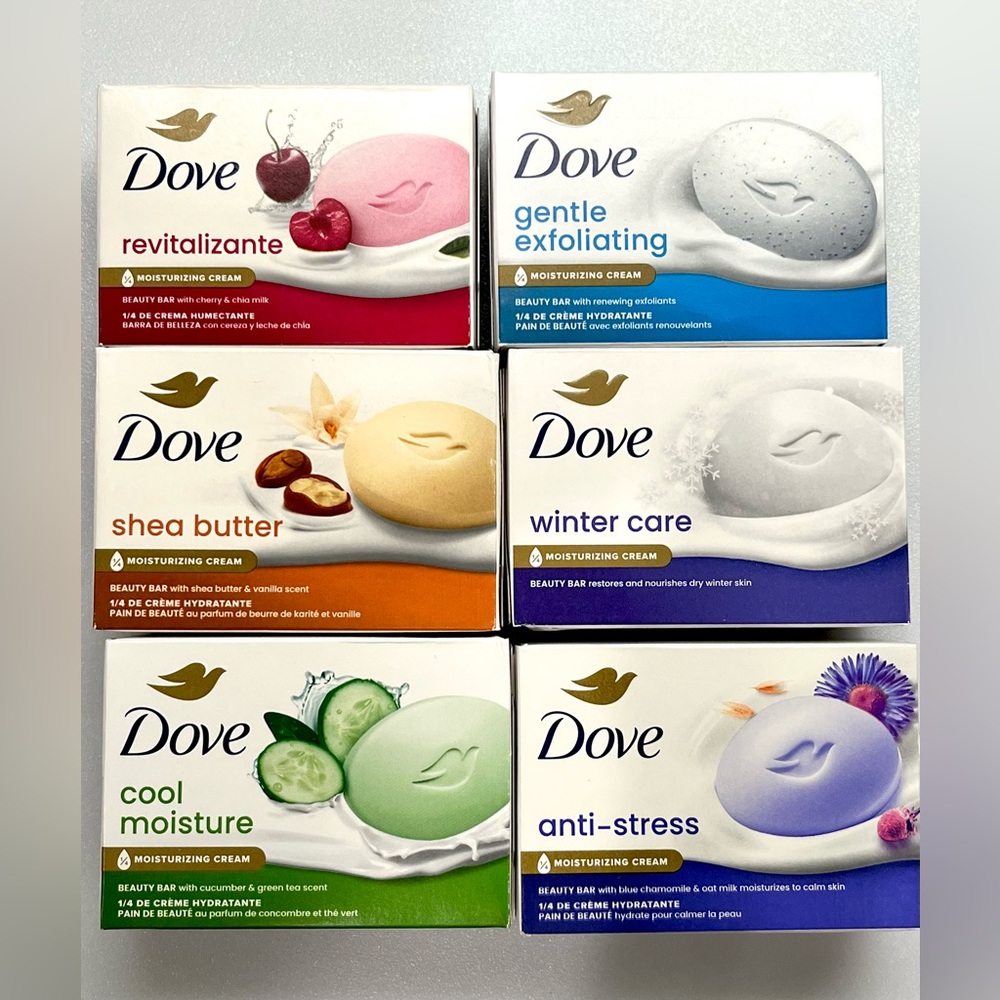 Dove Bar Soap Variety Pack Bundle Lot 6